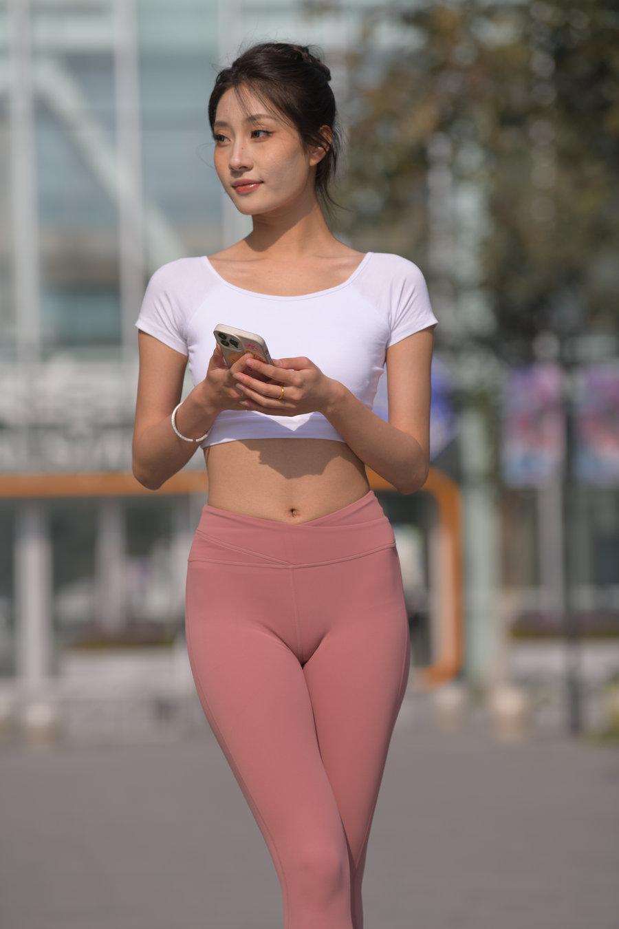 图片[1]-粉红色瑜伽裤女孩J4915 583P1V-26.4GB-萌素素