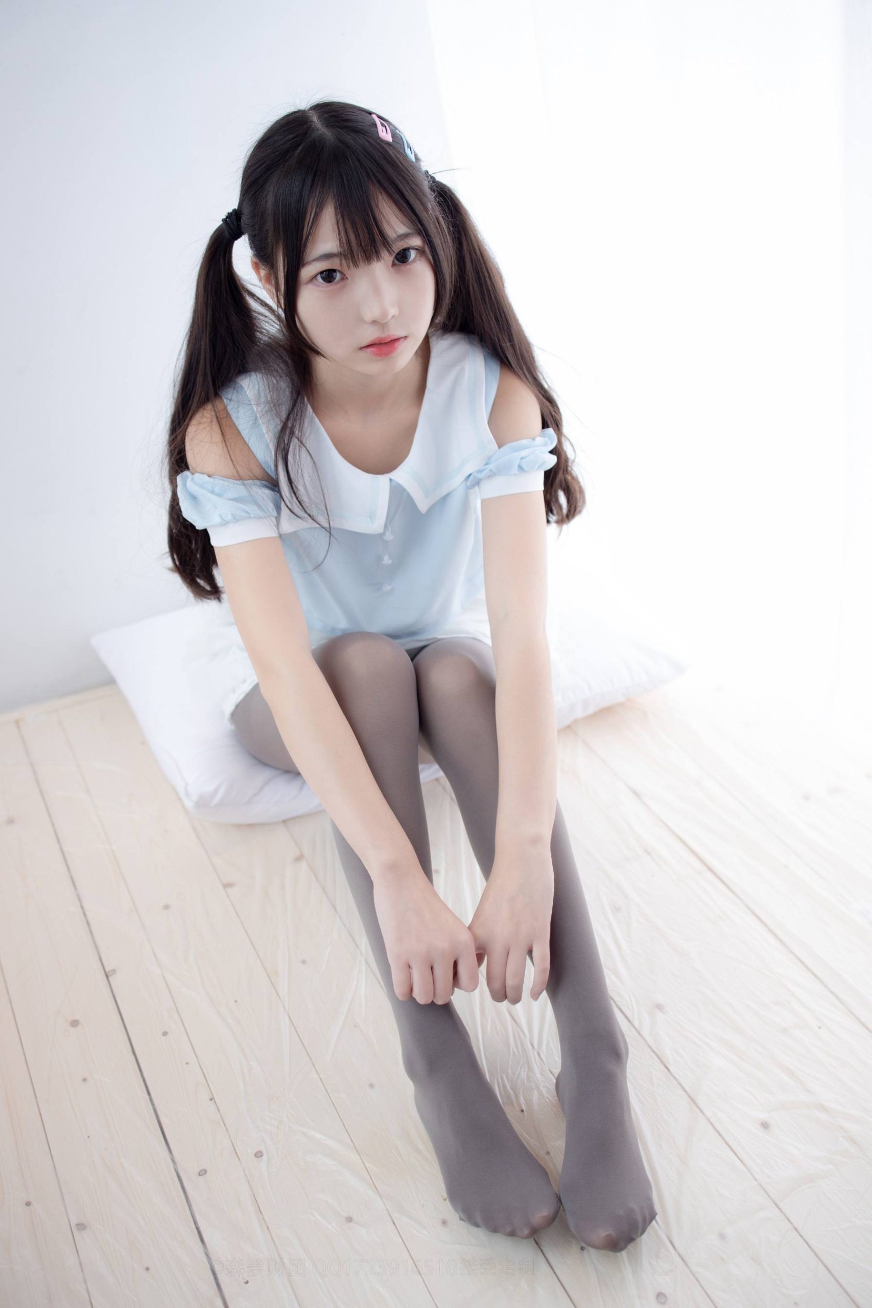 图片[3]-超级甜美的灰丝小姑娘【86P】20005-萌素素
