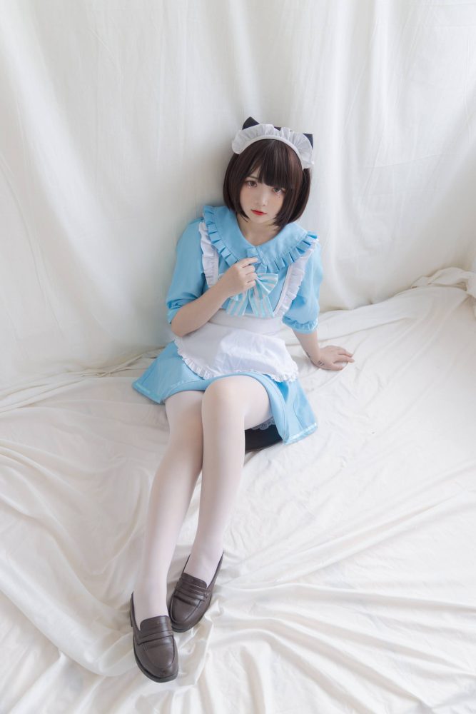 女仆装白丝女孩【43P】20014-萌素素