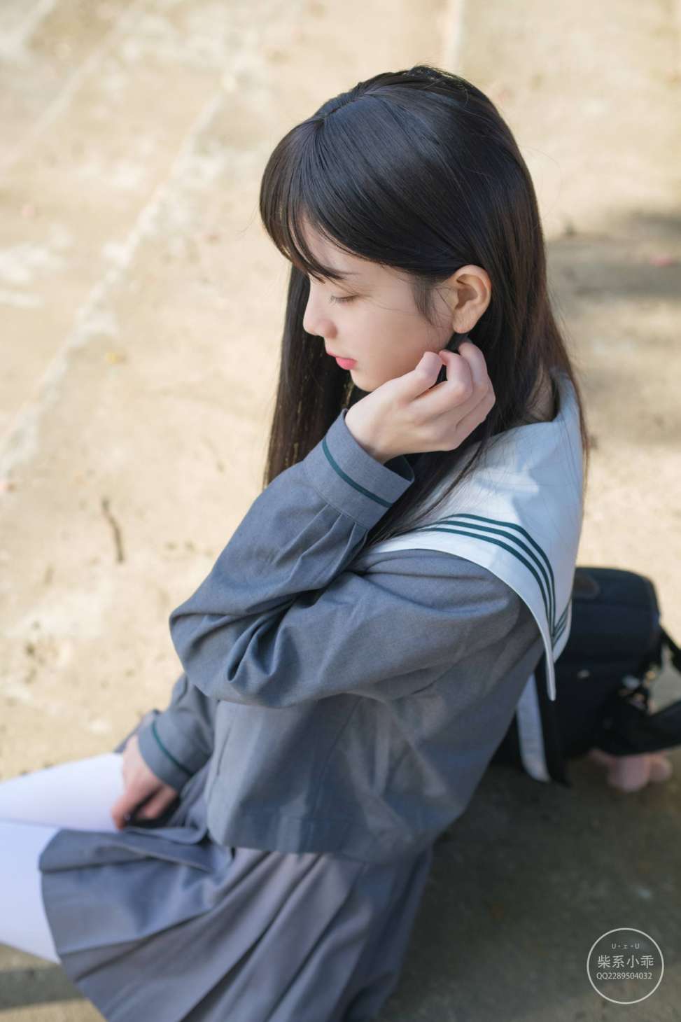 图片[3]-白丝清纯少女真的太可爱了【60P】20001-萌素素