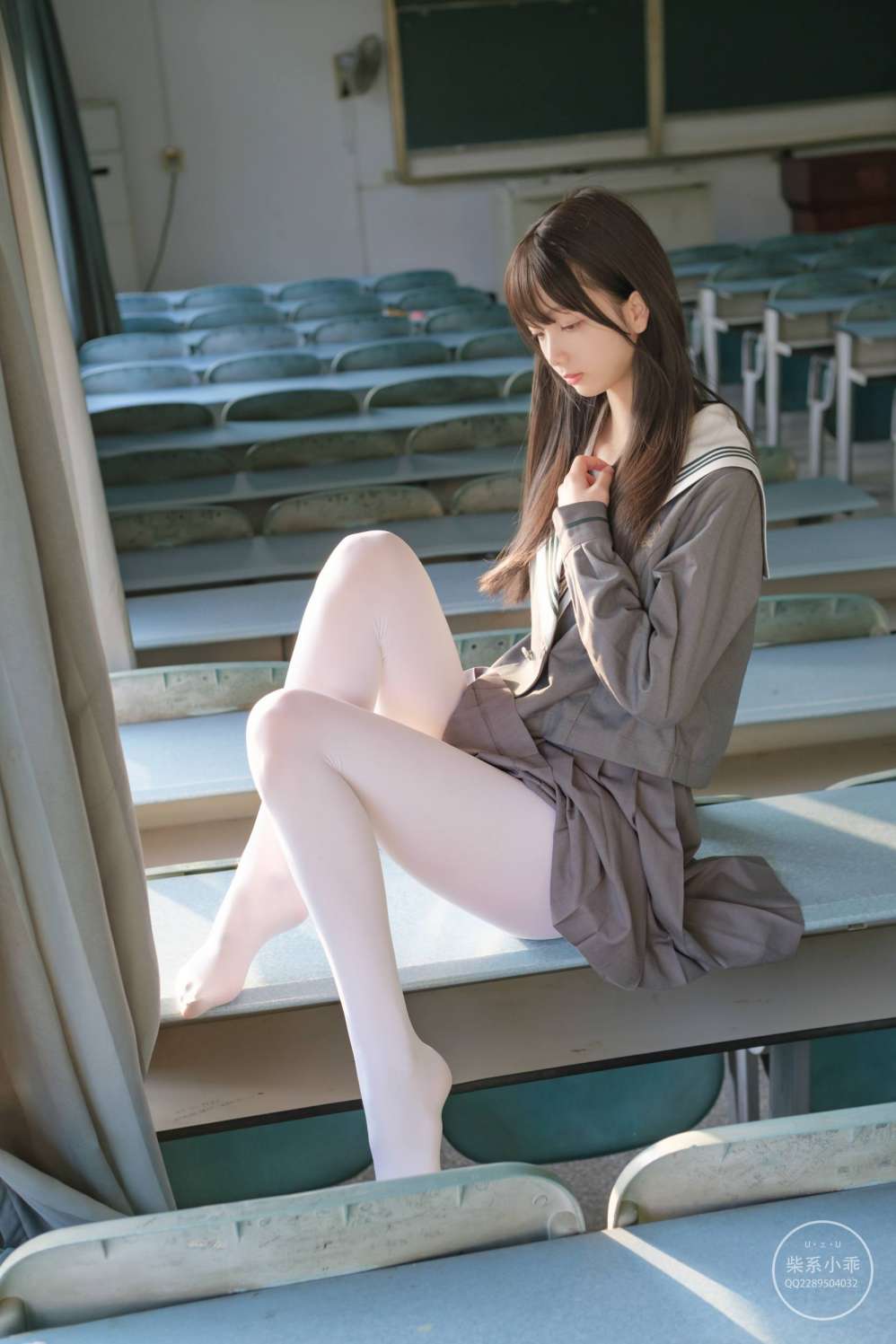 图片[5]-白丝清纯少女真的太可爱了【60P】20001-萌素素