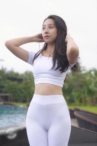 图片[2]-白色瑜伽裤柔情女孩 J1406 554P2V-21.1GB-萌素素