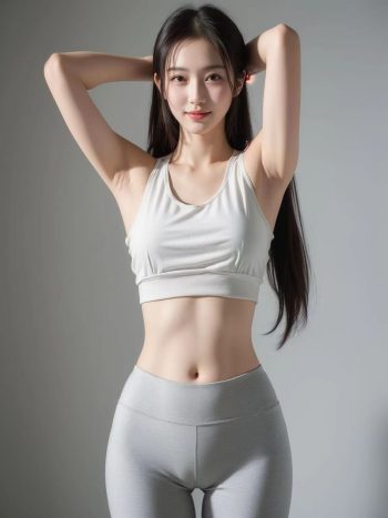 图片[3]-AI瑜伽裤清纯妹子系列图-萌素素