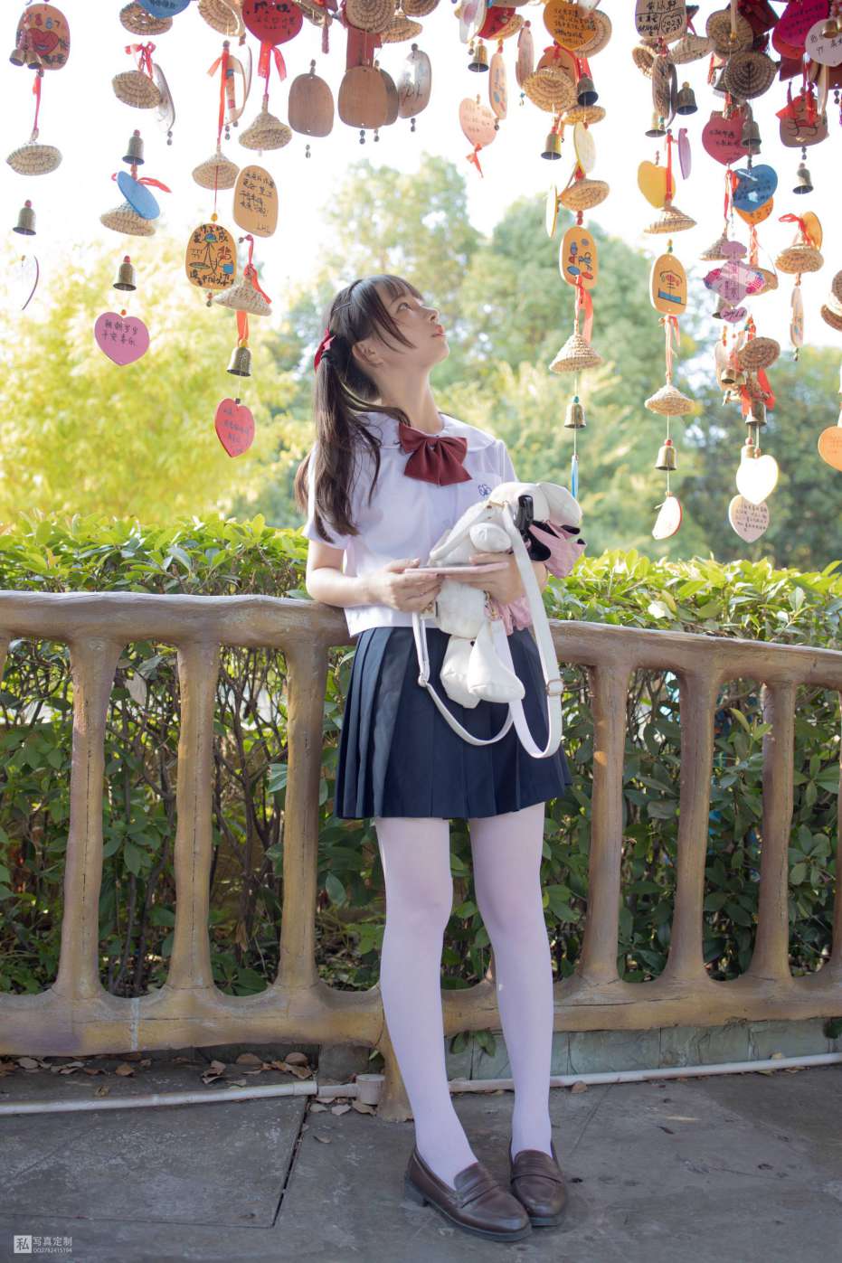 图片[5]-眼神好清澈的双马尾白丝女孩【75P】20019-萌素素